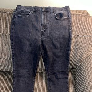 Joe’s the Charlie Coated High Waist Ankle Skinny Jeans - Argon